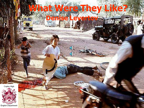 What Were They Like Poetry Analysis