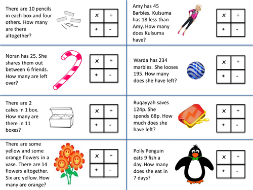 maths word problems tes