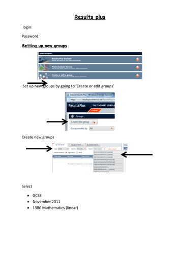 Step by step guide to Results plus (edexcel) GCSE