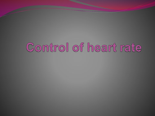 Nervous and hormonal control of heart rate