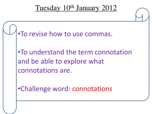 Connotations lessson for level 3 /4 readers