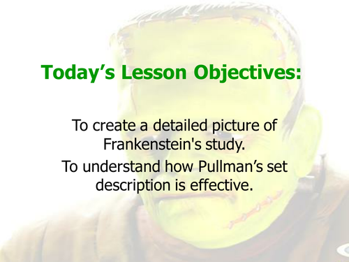 Pullman's Frankenstein - SOW - Full lesson Pp 4