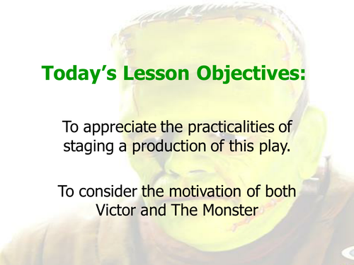 Pullman's Frankenstein - SOW - Full lesson PP 5