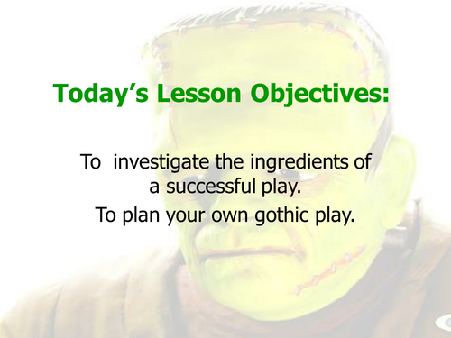 Pullman's Frankenstein - SOW - Full lesson PP 8