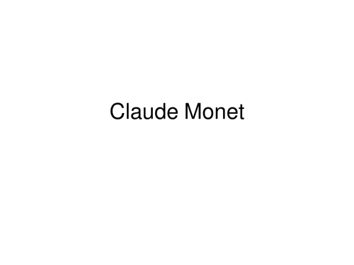 Claude Monet Landscape