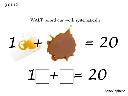 Themed Missing Numbers Investigation | Teaching Resources