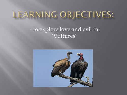 Vultures Full Lesson PP Analyse Compare