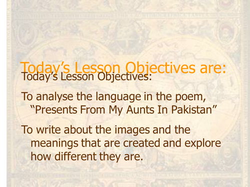 AQA New Spec Comparing Poetry Scheme lesson 9