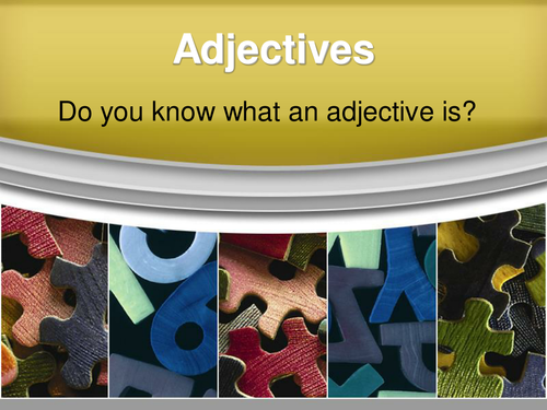 Adjectives - Five Types