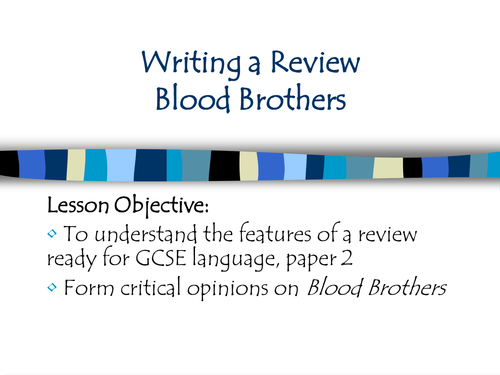 Blood Brothers- the review