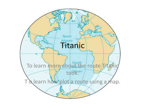 Titanic SOW for Level 2/3 pupils(in KS3) lesson 4