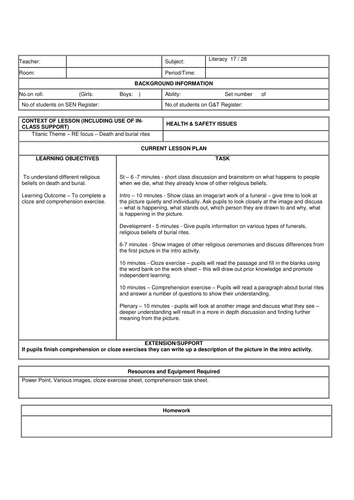 Titanic SOW for Level 2/3 pupils(in KS3) lesson 17