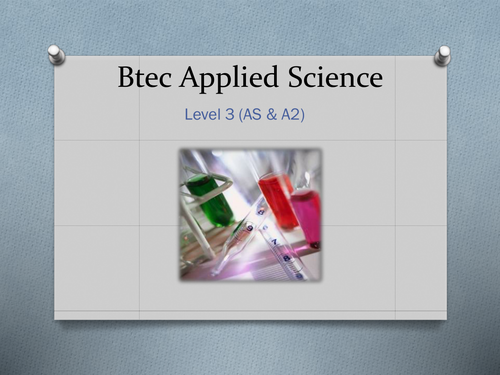 BTEC applied science introduction