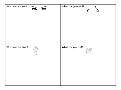 Senses planning worksheets by bdemczak - Teaching Resources - TES