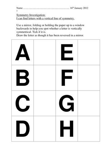 Printing type and reflecting letters