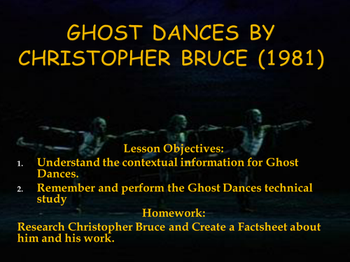 Introduction to Ghost Dances by Christopher Bruce
