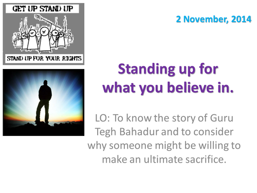 Standing up for what you believe in