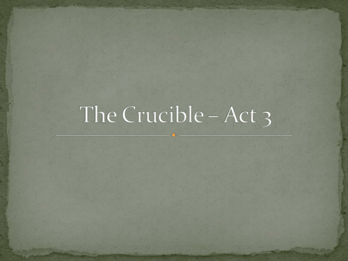 Act 3 The Crucible guided reading questions