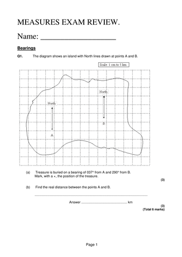 Measures Exam Review Unit 3 H AQA