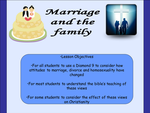 Marriage and the family