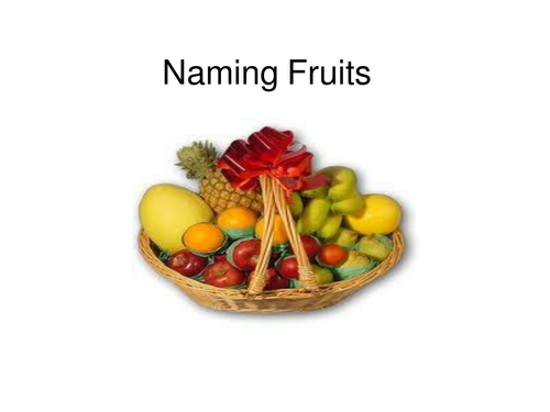 Teaching Naming
