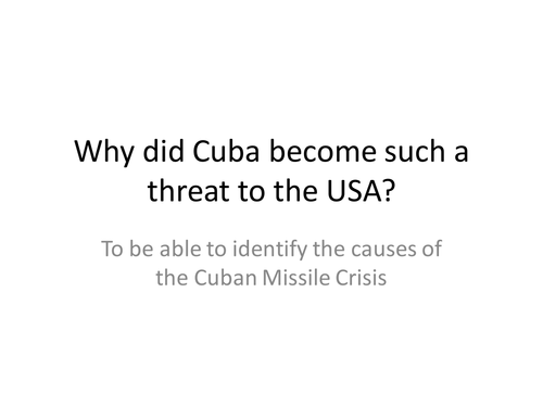 Cuban Missile Crisis