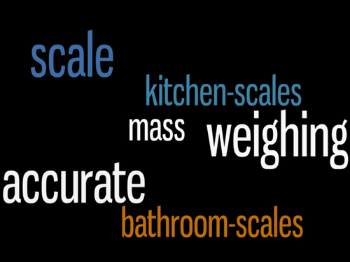 Lesson resources to aid K&U of measuring mass.