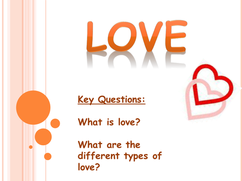 Types Of Love Teaching Resources