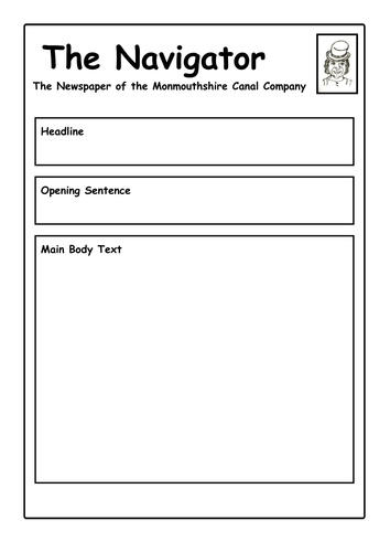 Canal History and Wildlife- Newspaper  Worksheet 1