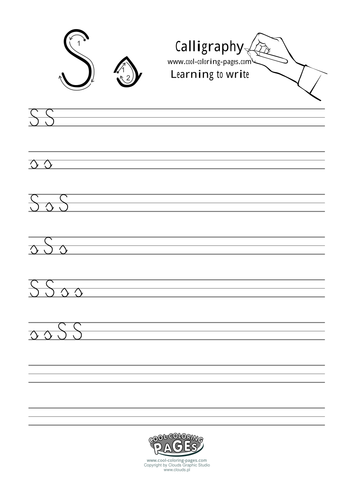 Calligraphy for Kids: Letter S