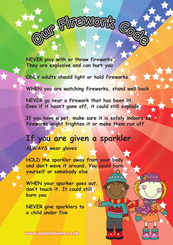 Firework Safety Poster