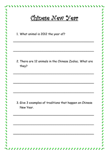 chinese new year question answers