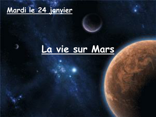 The future tense- La vie dans l'espace simple fut