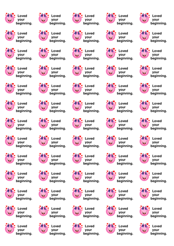 Stickers for use with creative writing