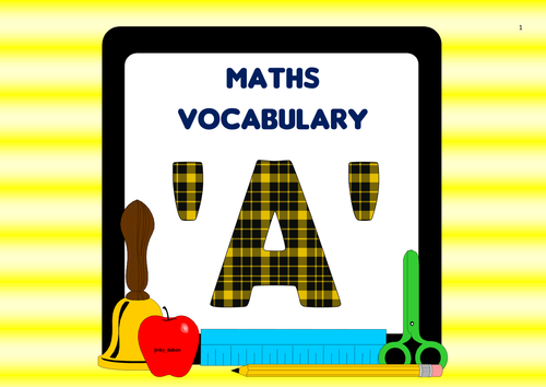 Maths Vocabulary 'A'