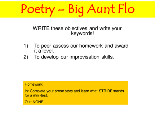 Family Poetry Full Lesson PP - Lesson 6