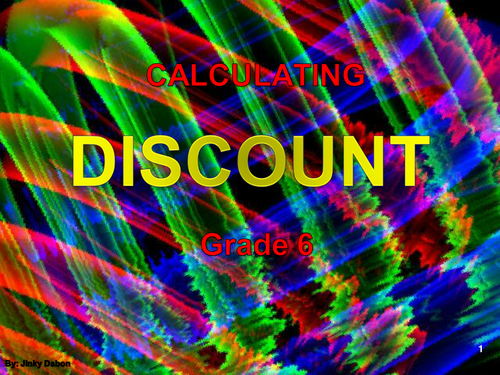 Calculating Discount