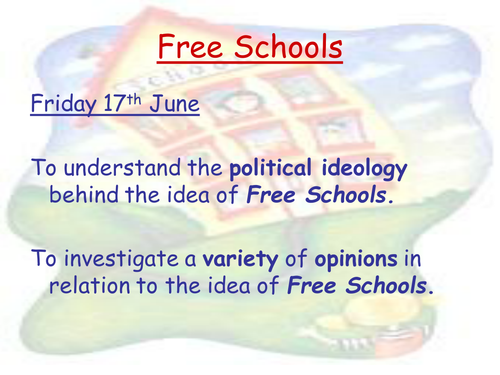 Free Schools Controlled Assessment