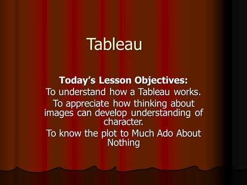 Much Ado About Nothing: Drama Activity Lesson