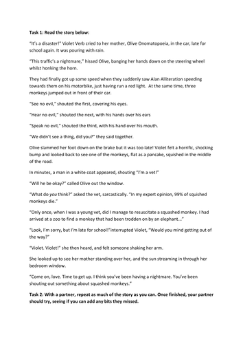 Materials And Methods Of Fiction Teaching Resources