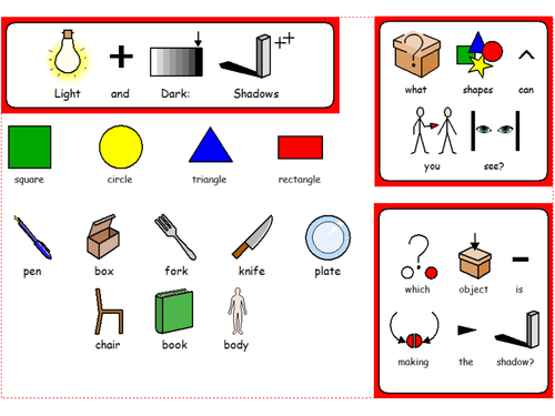 Worksheet on light and shadow for grade 2 pdf image