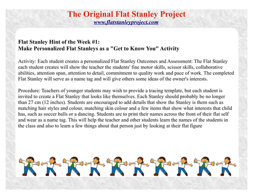 Flat Stanley - Getting to know you