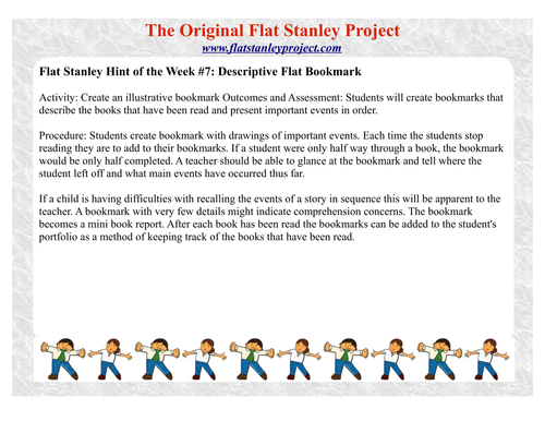Flat Stanley bookmark
