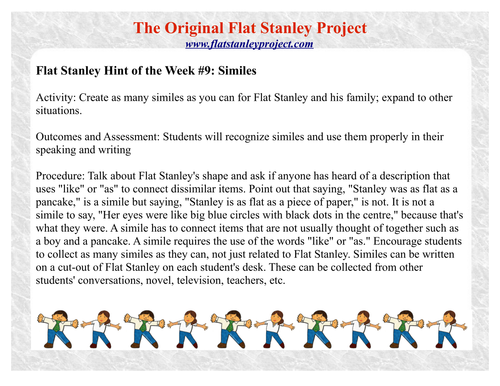 Flat Stanley similes