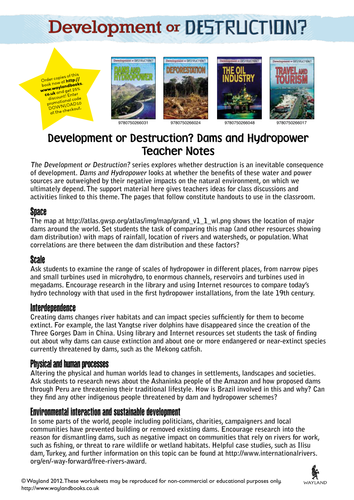 Dams and Hydropower: Development or Destruction?