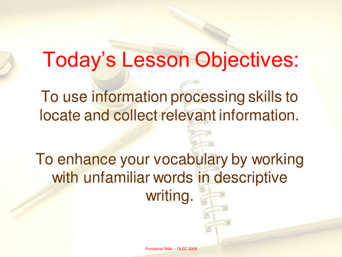 Full Lesson PP on Vocabulary Building