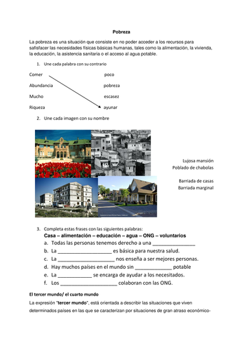 La pobreza