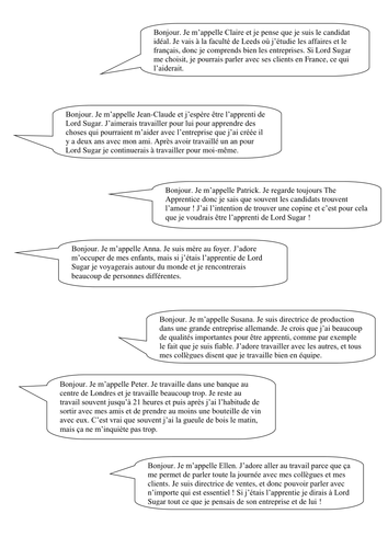 The Apprentice- introduction to conditional tense