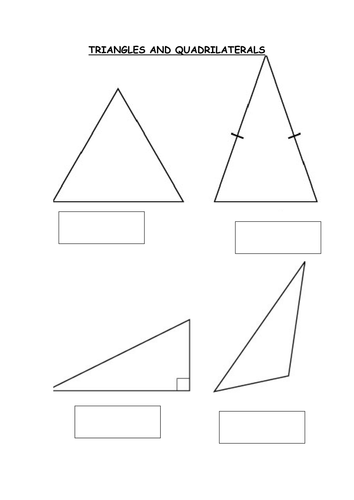 Naming Triangles and Quadrilaterals | Teaching Resources