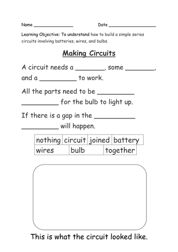 circuit close procedure and diagram